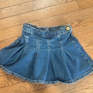 GAP Denim Pleated Girls Skirt - Blue